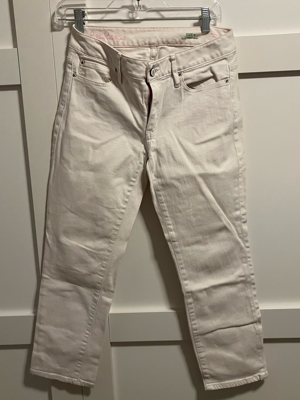 Lilly Pulitzer White Capri Jeans